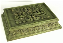 Elvis Presley Owned Large Wooden Jewelry Box Used Upstairs at Graceland in the late 1960s – Gifted to Memphis Mafia Member Marty Lacker – Former Mike Moon Collection