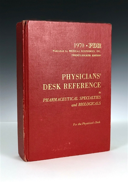 1970 Elvis Presley’s Personally Owned Copy of <em>Physicians’ Desk Reference of Pharmaceutical Specialties and Biologicals </em>