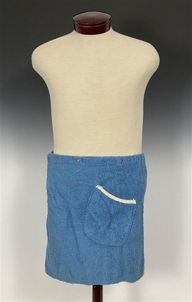Elvis Presley Owned Blue Terry Cloth Cover Up From His Beverly Hills Home