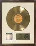 RIAA Gold Record Award for Elvis Presley’s 1970 LP <em>Worldwide 50 Gold Award Hits, Vol. 1</em> - "To Col. Tom Parker" - Certified in 1973 - White Linen Matte Style