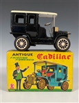1950's to 1970's Collection of 12 “Old Timer” Friction Toys in Original Boxes - Line Mar, SSS, K and Modern Toys Brands