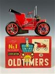 1950's to 1970's Collection of 12 “Old Timer” Friction Toys in Original Boxes - Line Mar, SSS, K and Modern Toys Brands