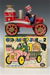 1950's to 1970's Collection of 12 “Old Timer” Friction Toys in Original Boxes - Line Mar, SSS, K and Modern Toys Brands