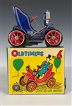 1950's to 1970's Collection of 12 “Old Timer” Friction Toys in Original Boxes - Line Mar, SSS, K and Modern Toys Brands