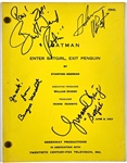 1967 <em>BATMAN</em>TV Show Original Episode Script Enter Batgirl, Exit Penguin Signed by Adam West, Burt Ward, Burgess Meredith and Yvonne Craig
