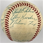 1957 Chicago White Sox Team Signed Baseball with Al Lopez, Larry Doby and Nellie Fox