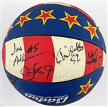 1990's Harlem Globetrotters Team Signed Basketball with Curley Boo Johnson and Paul Showtime Gaffney and Others