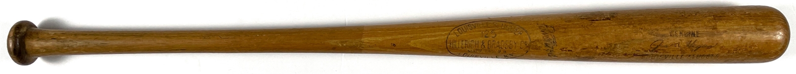 Jim Hegan 1950s H&B Signature Game Used Bat – Model M117
