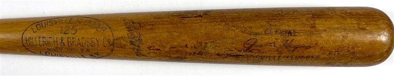 Jim Hegan 1950s H&B Signature Game Used Bat – Model M117