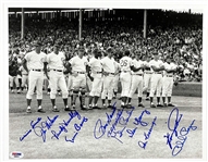 1969 Chicago Cubs “Opening Day Lineup” Signed 11 x 14 Inch Photo with 11 Signatures Including Ernie Banks, Billy Williams, Willie Smith and Ron Santo