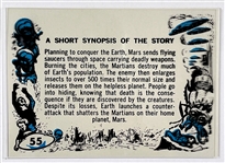 1962 Topps “Mars Attacks” #55 Checklist Production Color Proof with Black and Cyan Plates (2 Pieces)