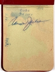 1954-56 Chicago Cubs Autograph Book Signed by 23 players Including Rookie Ernie Banks and Hank Sauer (1952 NL MVP)