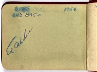 1954-56 Chicago Cubs Autograph Book Signed by 23 players Including Rookie Ernie Banks and Hank Sauer (1952 NL MVP)