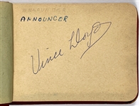1954-56 Chicago Cubs Autograph Book Signed by 23 players Including Rookie Ernie Banks and Hank Sauer (1952 NL MVP)