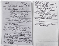 1954-56 Chicago Cubs Autograph Book Signed by 23 players Including Rookie Ernie Banks and Hank Sauer (1952 NL MVP)