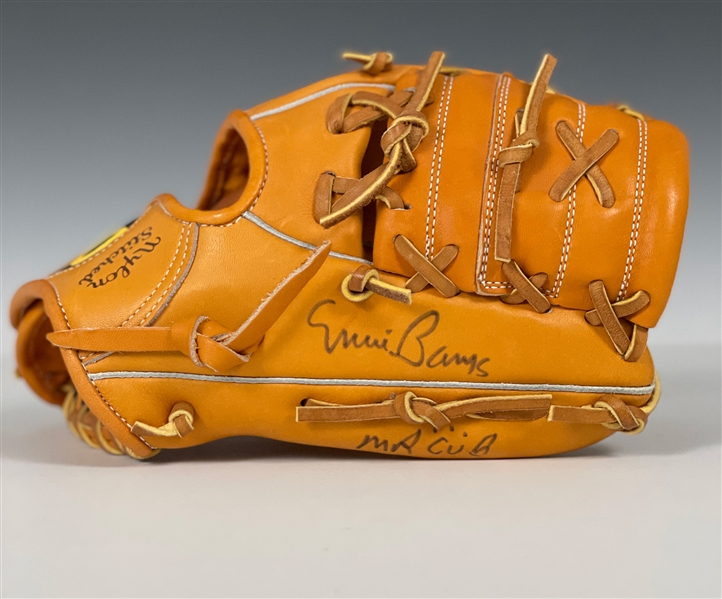 Banks Signed Wilson "A2000" Store Model Glove - "Ernie Banks Mr. Cub