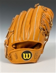 Banks Signed Wilson A2000 Store Model Glove - Ernie Banks Mr. Cub