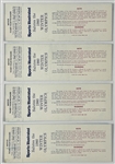 Complete Set of 8 FULL Tickets from the 1980 “Miracle on Ice” U.S. Olympic Hockey Team Games