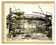 Collection of Five 1928-29 Original Photos of The Chicago Stadium Being Built – Home of the Bulls and Blackhawks