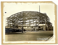 Collection of Five 1928-29 Original Photos of The Chicago Stadium Being Built – Home of the Bulls and Blackhawks