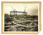Collection of Five 1928-29 Original Photos of The Chicago Stadium Being Built – Home of the Bulls and Blackhawks