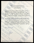 Collection of 7 Signed Release Forms for Horror Film Documentary with Linda Blair (<em>The Exorcist</em>), Gregory Peck & Lee Remick (<em>The Omen</em>), and JoBeth Williams (<em>Poltergeist</em>)