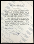 Collection of 7 Signed Release Forms for Horror Film Documentary with Linda Blair (<em>The Exorcist</em>), Gregory Peck & Lee Remick (<em>The Omen</em>), and JoBeth Williams (<em>Poltergeist</em>)