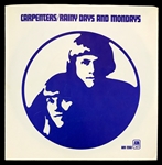 1971 “Rainy Days and Mondays” 45 RPM Single Signed on the Label by Karen and Richard Carpenter