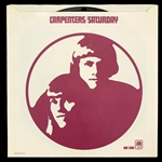 1971 “Rainy Days and Mondays” 45 RPM Single Signed on the Label by Karen and Richard Carpenter