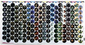 1996 Walker's Crisps Uncut Sheet of <em>Star Wars</em> Trilogy Special Edition Tazos - Four Complete Sets!