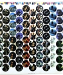 1996 Walker's Crisps Uncut Sheet of <em>Star Wars</em> Trilogy Special Edition Tazos - Four Complete Sets!