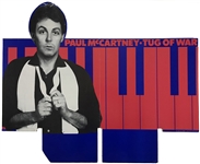 Columbia Records Oversized Double-Sided Record Store Display for Paul McCartneys 1982 LP <em>Tug of War</em> 