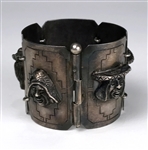 Elvis Presley Owned Sterling Silver Ornate Native American Figural Bracelet Gifted to J.D. Sumner - Former Mike Moon Collection