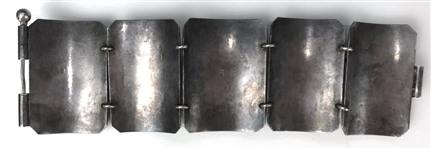 Elvis Presley Owned Sterling Silver Ornate Native American Figural Bracelet Gifted to J.D. Sumner - Former Mike Moon Collection