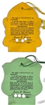 1936 World Series Press Pass Badges (Yankee Stadium and Polo Grounds), BWA Letter, Envelopes, Press Scorecards and Typed Stories for New York Yankees vs. Giants – Games 1-6
