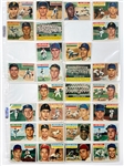 1956 Topps Baseball Complete Set (340) with Eight PSA Graded Incl. Mantle, Mathews