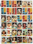 1961 Topps Baseball Complete Set (587) with Six PSA Graded Incl. Mantle, Mantle AS, Koufax and Others
