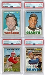 HIGH GRADE 1967 Topps Baseball Complete Set (609) with 16 PSA Graded Incl. Mantle, Mays, Aaron, Rose, Seaver Rookie, Carew Rookie and Others