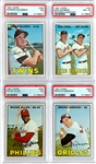 HIGH GRADE 1967 Topps Baseball Complete Set (609) with 16 PSA Graded Incl. Mantle, Mays, Aaron, Rose, Seaver Rookie, Carew Rookie and Others