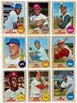 1968 Topps Baseball Complete Set (598) with PSA Graded Mantle, Mays, Ryan Rookie and Bench Rookie