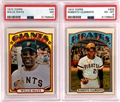 1972 Topps Baseball Complete Set (787) with PSA Graded Mays and Clemente
