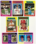 1975 Topps Baseball Complete Set (660) with PSA NM 7 #228 George Brett