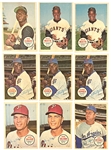 1967 Topps Baseball Pin-Ups Collection (33) with PSA Graded Clemente, Aaron and Mays -  Multiples of Clemente, Mays and Drysdale