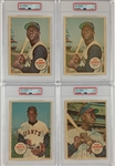 1967 Topps Baseball Pin-Ups Collection (33) with PSA Graded Clemente, Aaron and Mays -  Multiples of Clemente, Mays and Drysdale