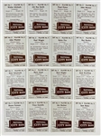 1961 National City Bank Cleveland Browns Complete Set (36) with Six PSA Graded Incl. Jim Brown, Len Dawson and Others