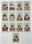 1961 National City Bank Cleveland Browns Complete Set (36) with Six PSA Graded Incl. Jim Brown, Len Dawson and Others