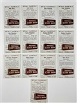 1961 National City Bank Cleveland Browns Complete Set (36) with Six PSA Graded Incl. Jim Brown, Len Dawson and Others
