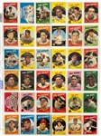 1959 Topps Baseball Complete Set (572) with Eight PSA Graded Incl. Mantle, Mantle AS, Mays and Others 