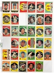 1959 Topps Baseball Complete Set (572) with Eight PSA Graded Incl. Mantle, Mantle AS, Mays and Others 