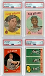 1959 Topps Baseball Complete Set (572) with Eight PSA Graded Incl. Mantle, Mantle AS, Mays and Others 